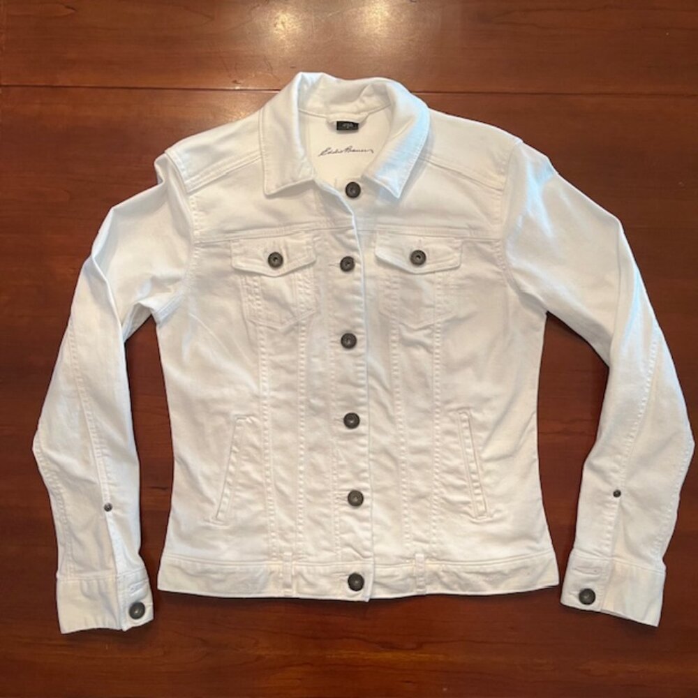 White Eddie Bauer Jean Jacket